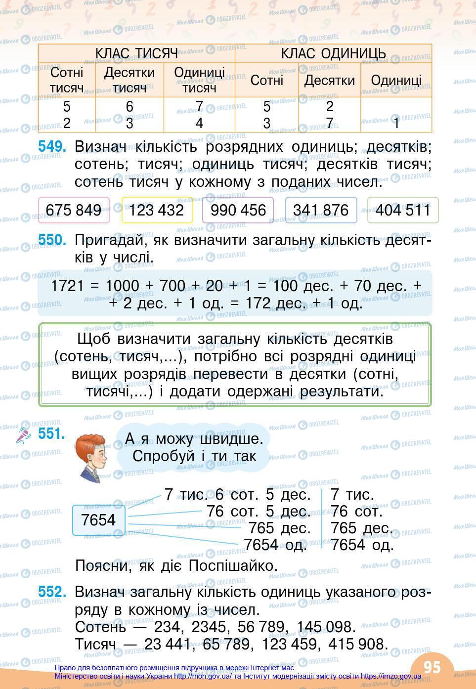 Підручники Математика 4 клас сторінка 95