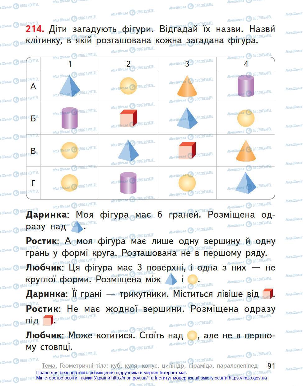 Підручники Математика 4 клас сторінка 91