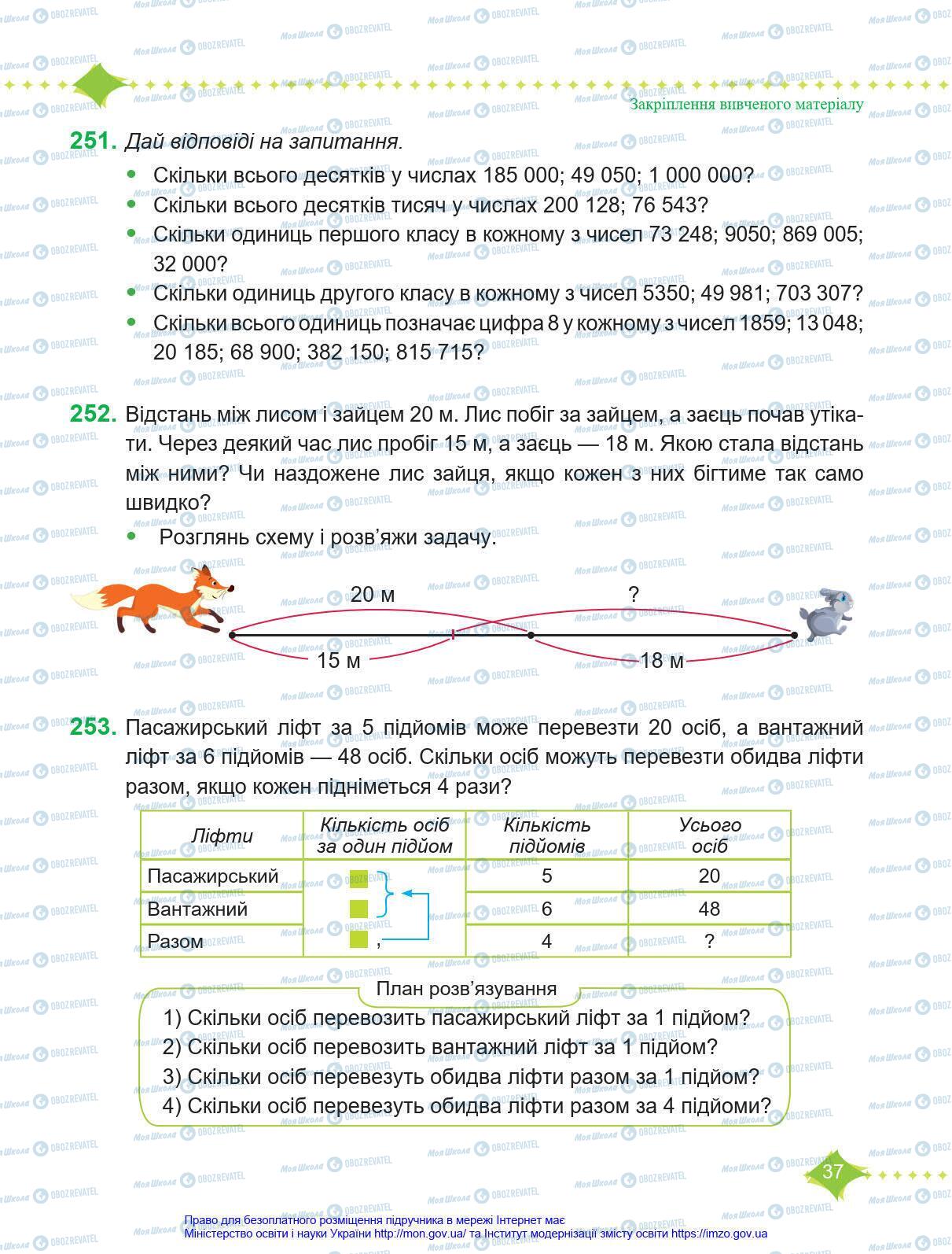 Підручники Математика 4 клас сторінка 37