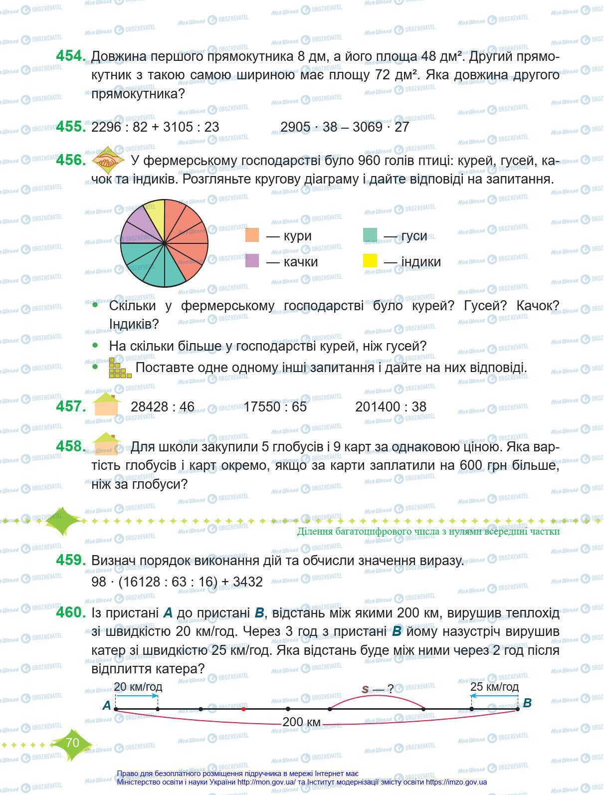 Підручники Математика 4 клас сторінка 70