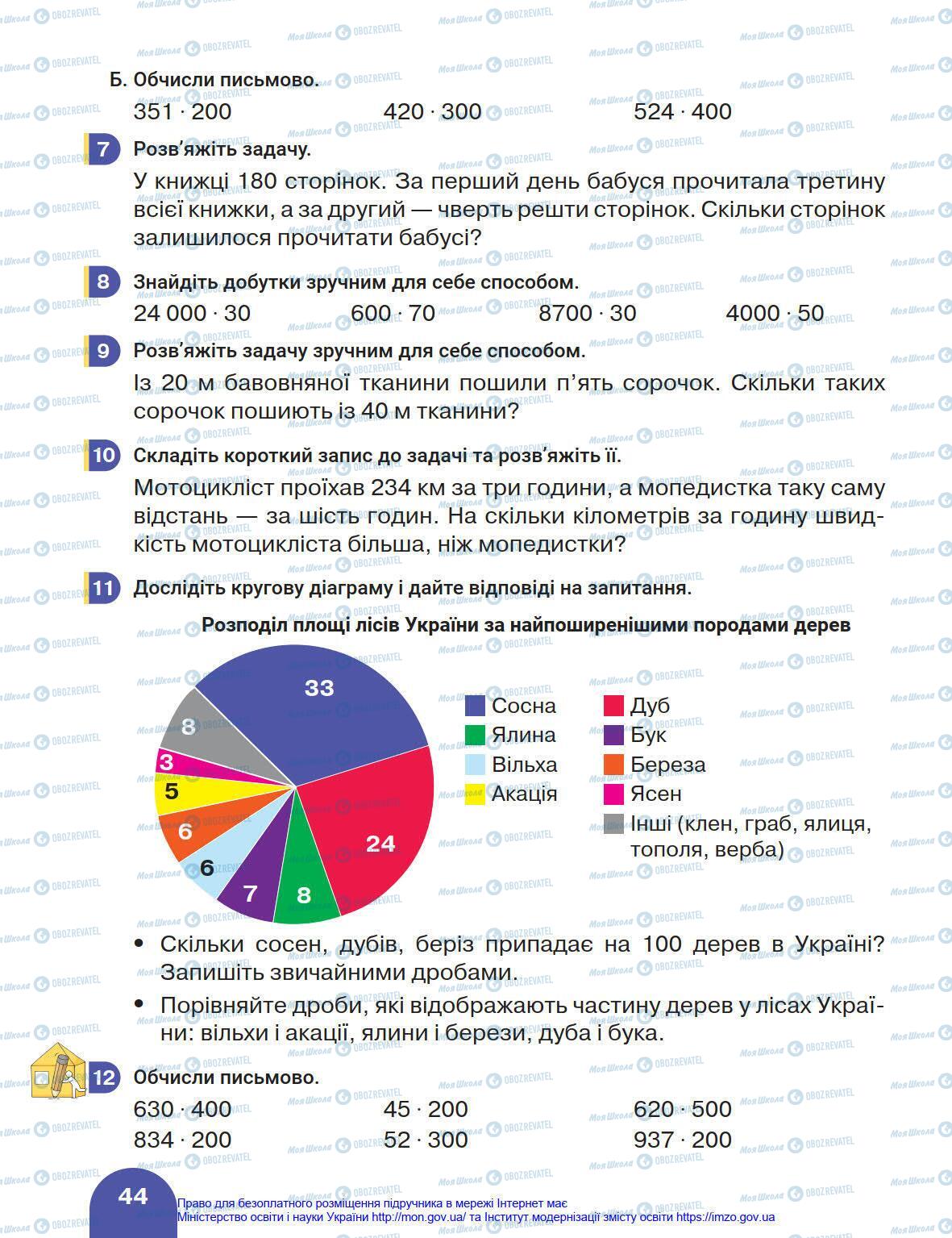 Підручники Математика 4 клас сторінка 44