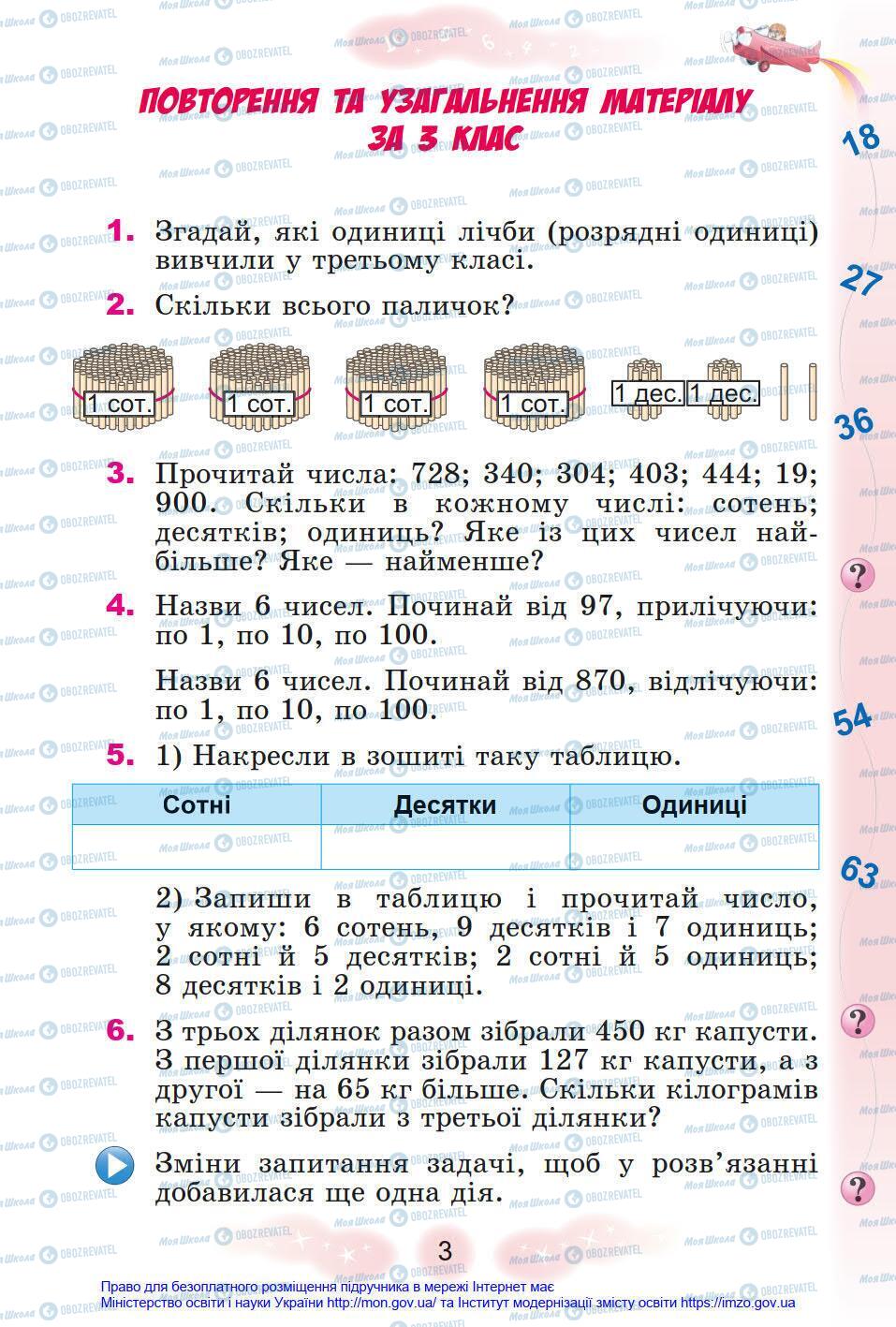 Учебники Математика 4 класс страница 3