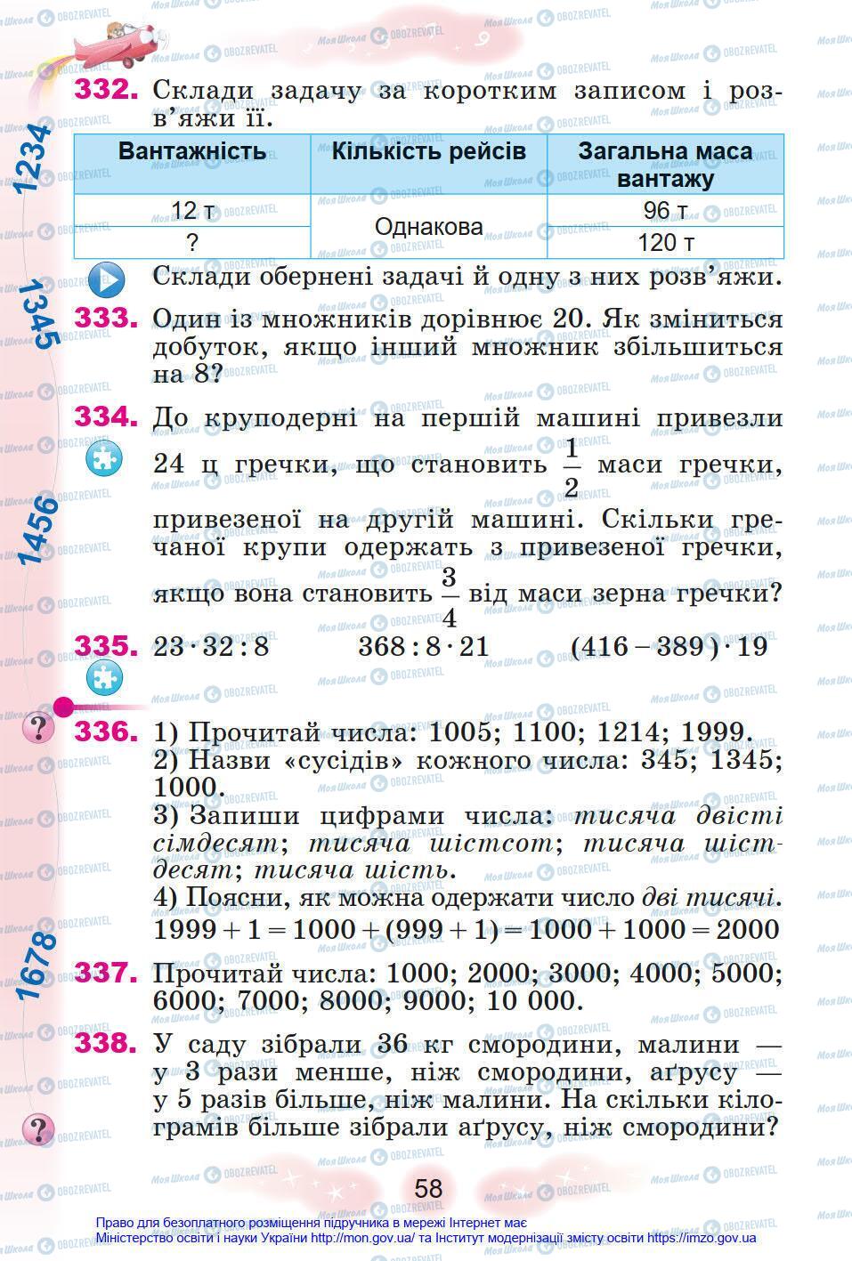 Учебники Математика 4 класс страница 58