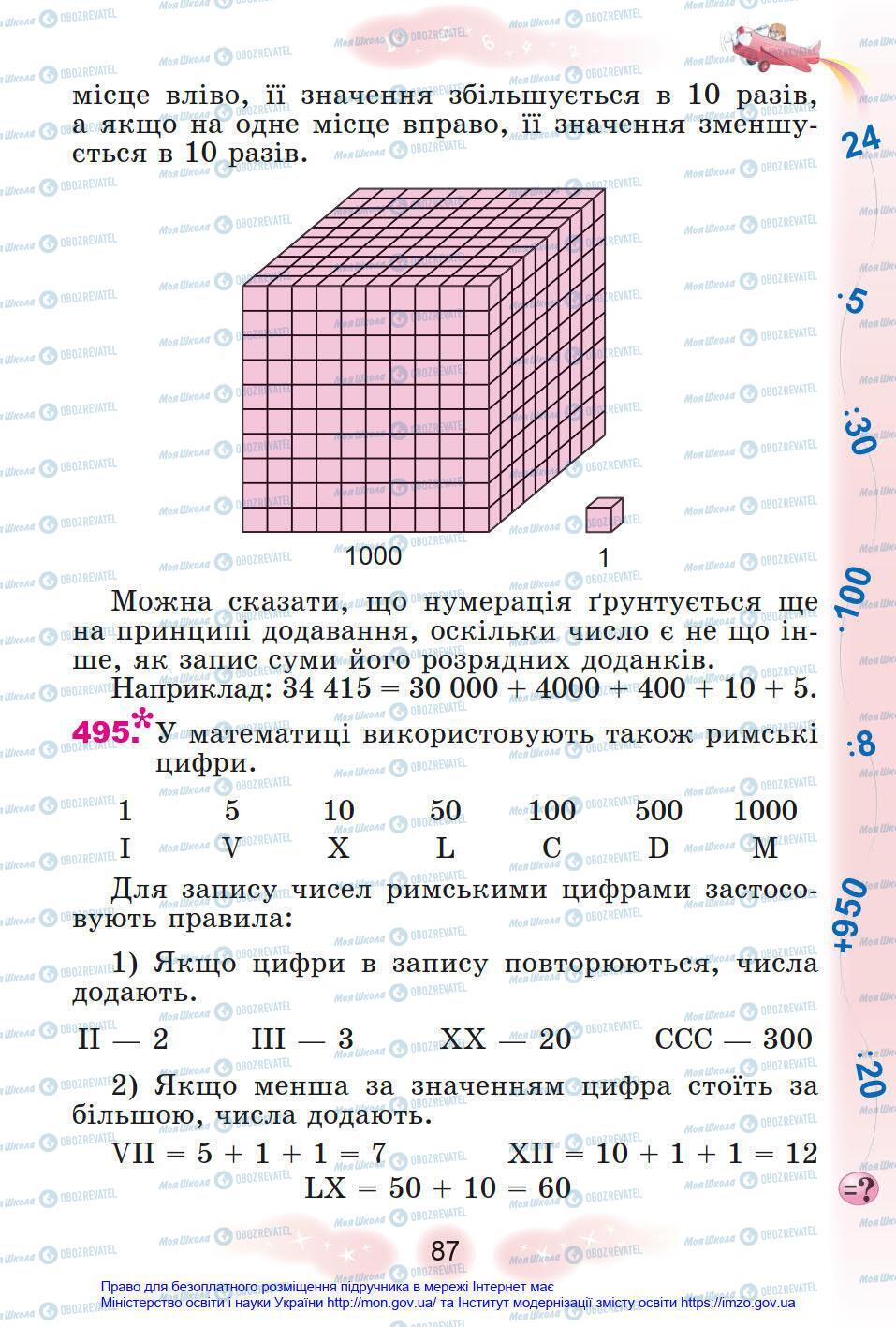 Підручники Математика 4 клас сторінка 87