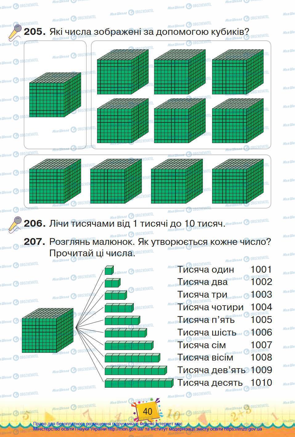 Підручники Математика 4 клас сторінка 40