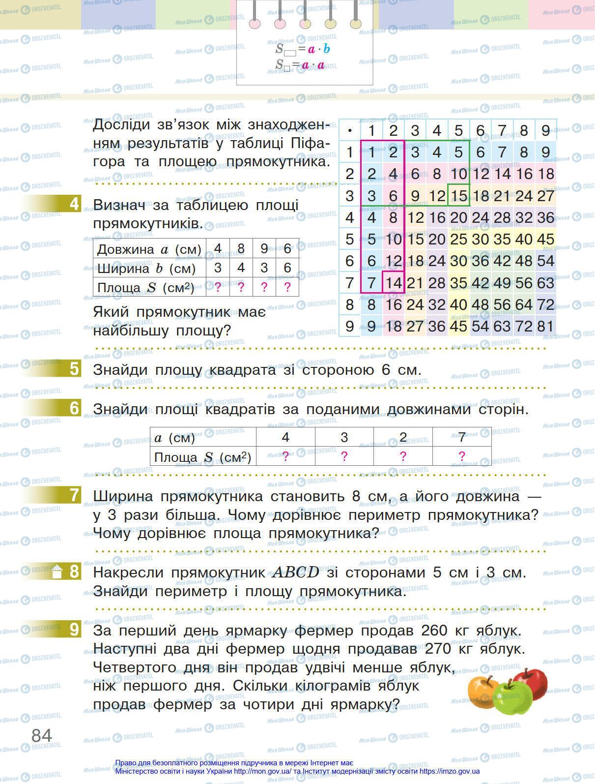 Учебники Математика 4 класс страница 84