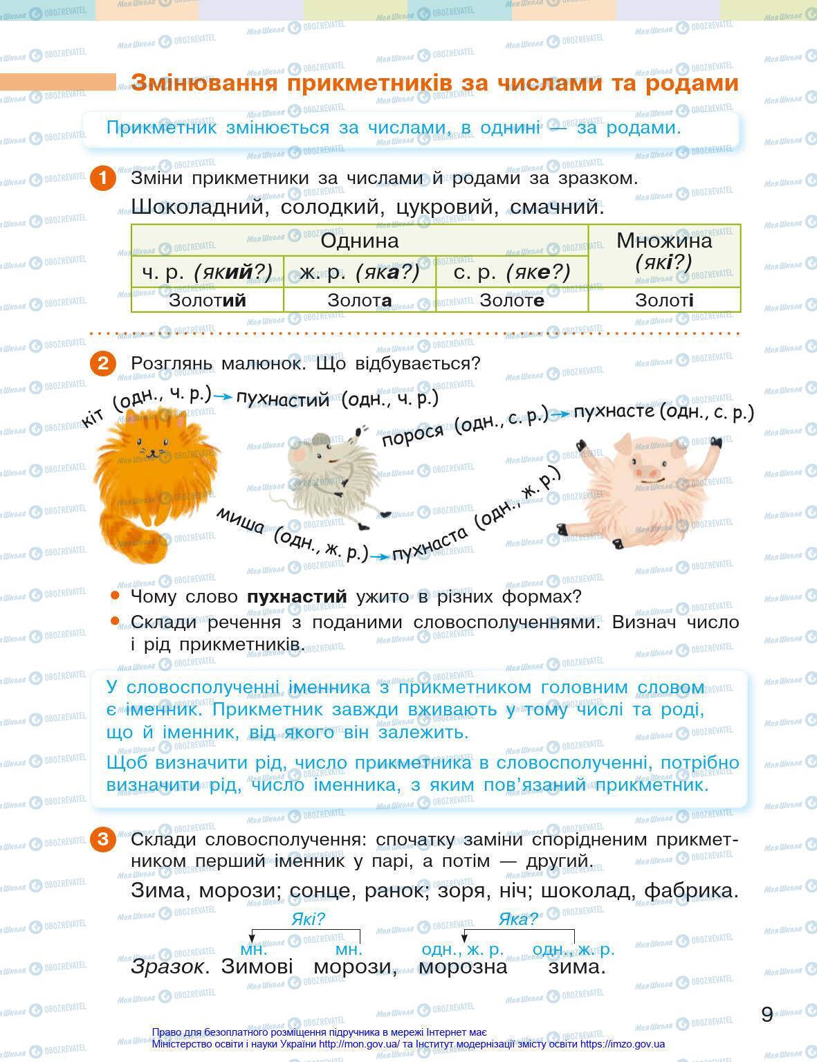 Учебники Укр мова 4 класс страница 9