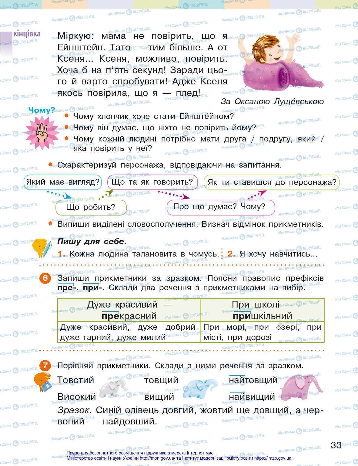 Учебники Укр мова 4 класс страница 33