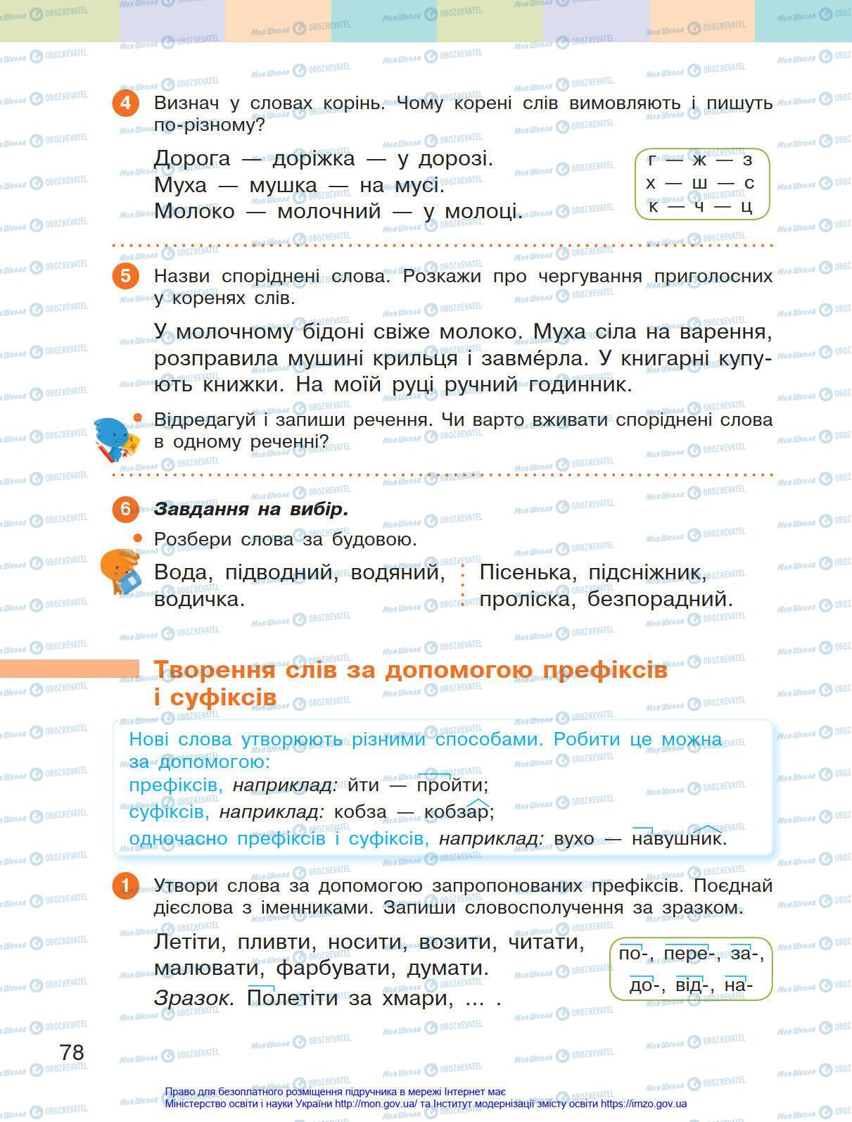Учебники Укр мова 4 класс страница 78