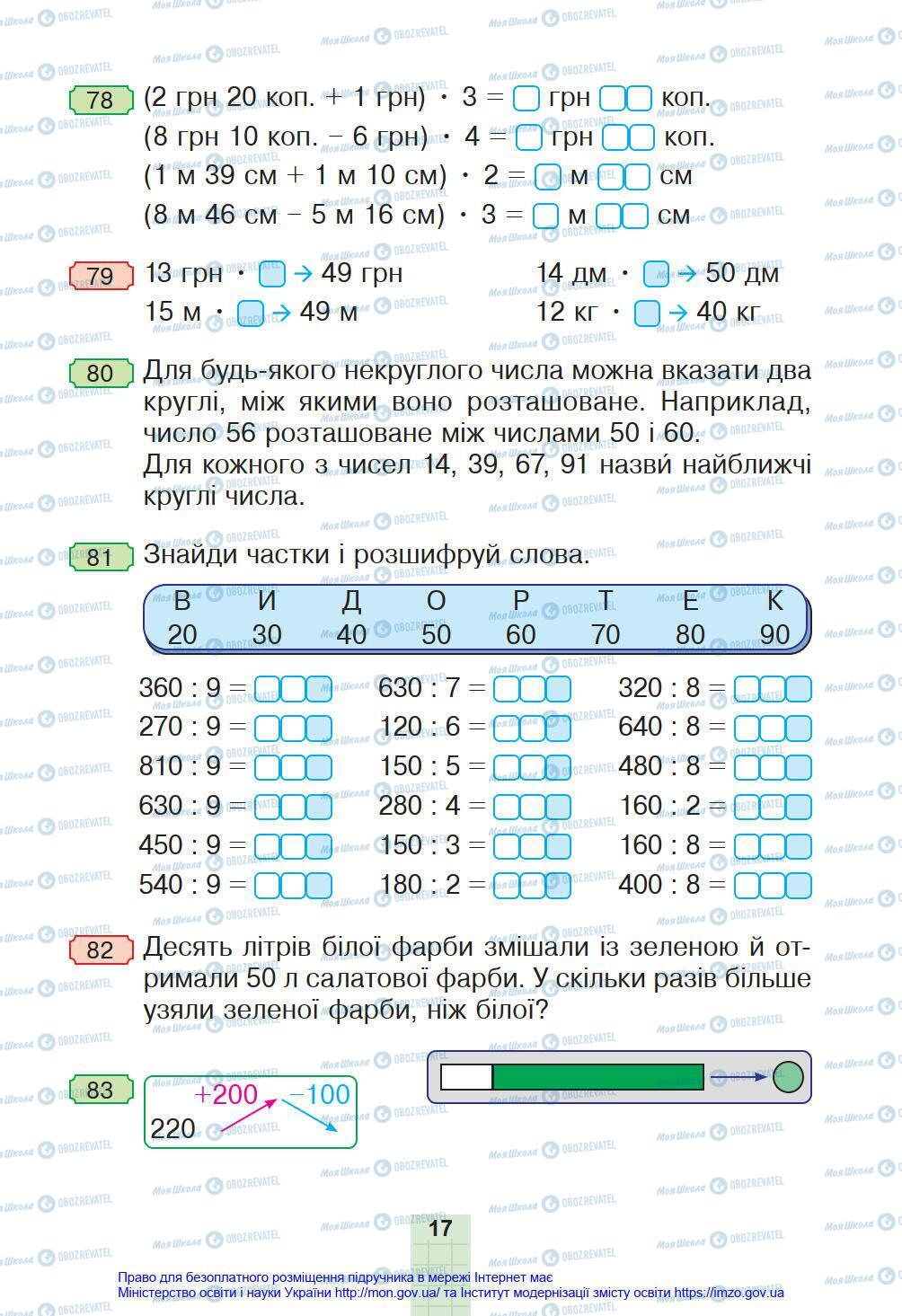 Учебники Математика 4 класс страница 17