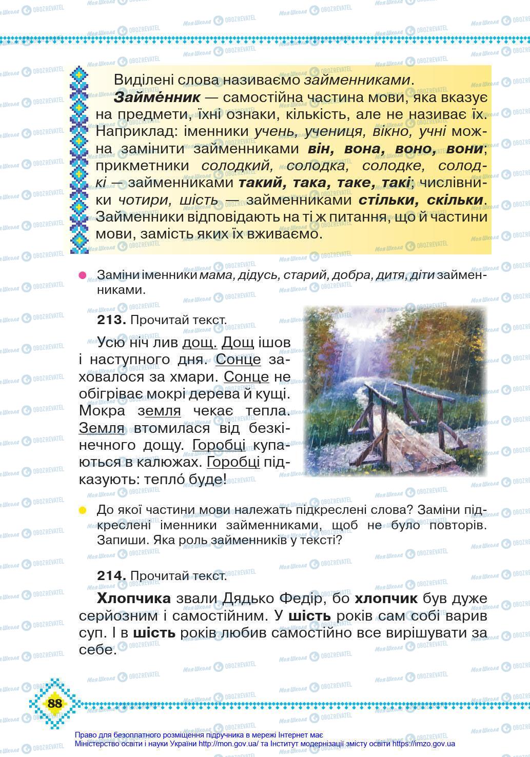 Підручники Українська мова 4 клас сторінка 88