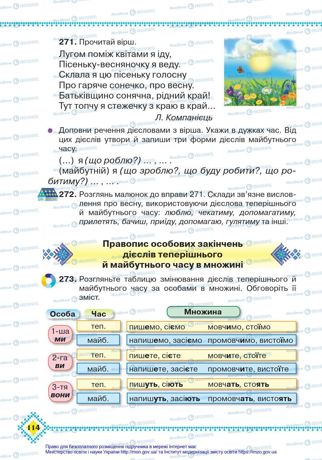 Підручники Українська мова 4 клас сторінка 114