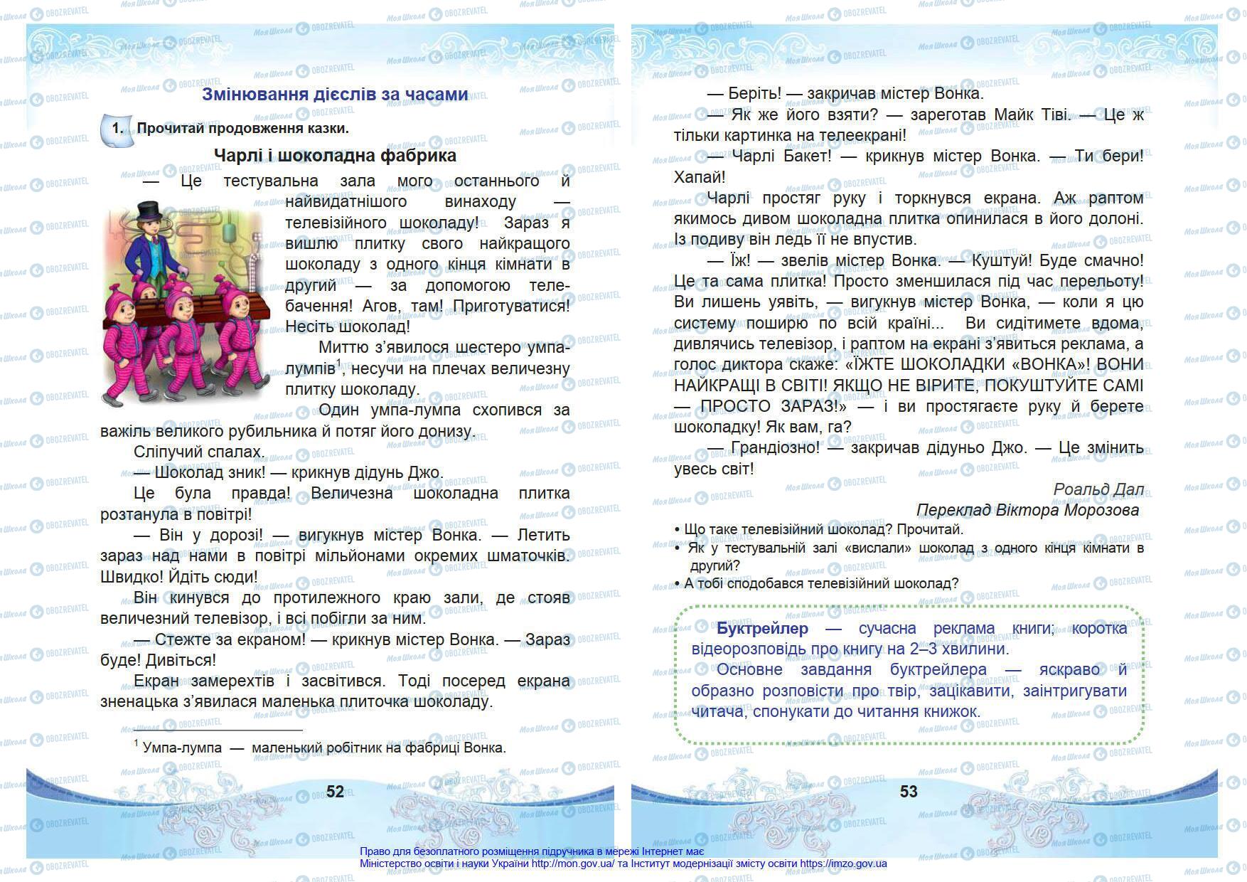 Підручники Українська мова 4 клас сторінка 52-53
