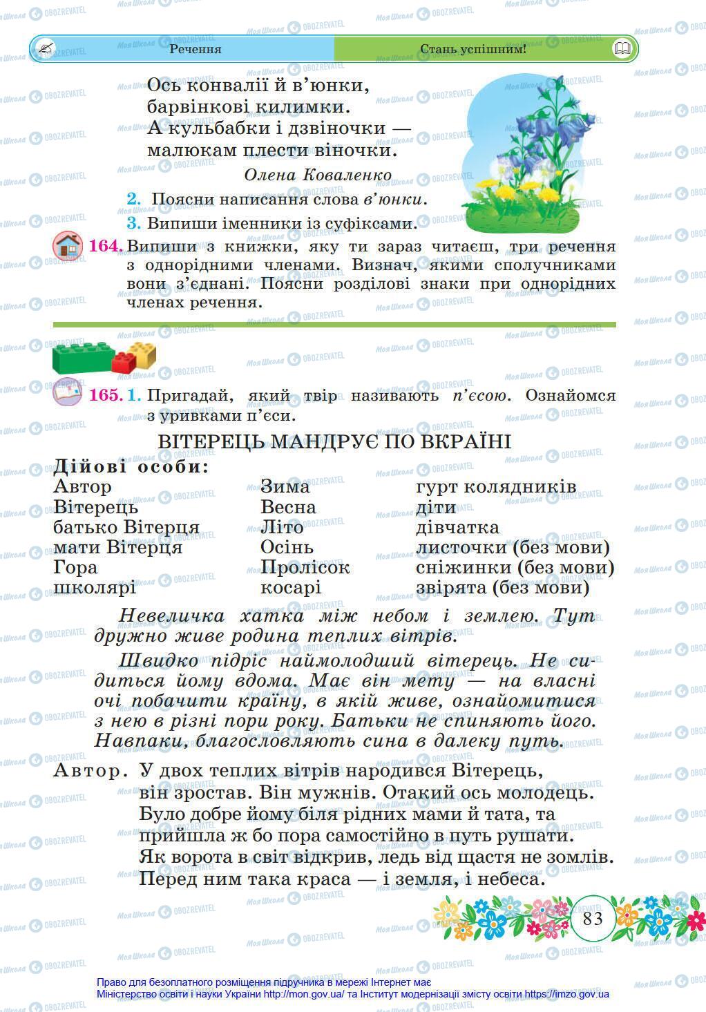 Учебники Укр мова 4 класс страница 83