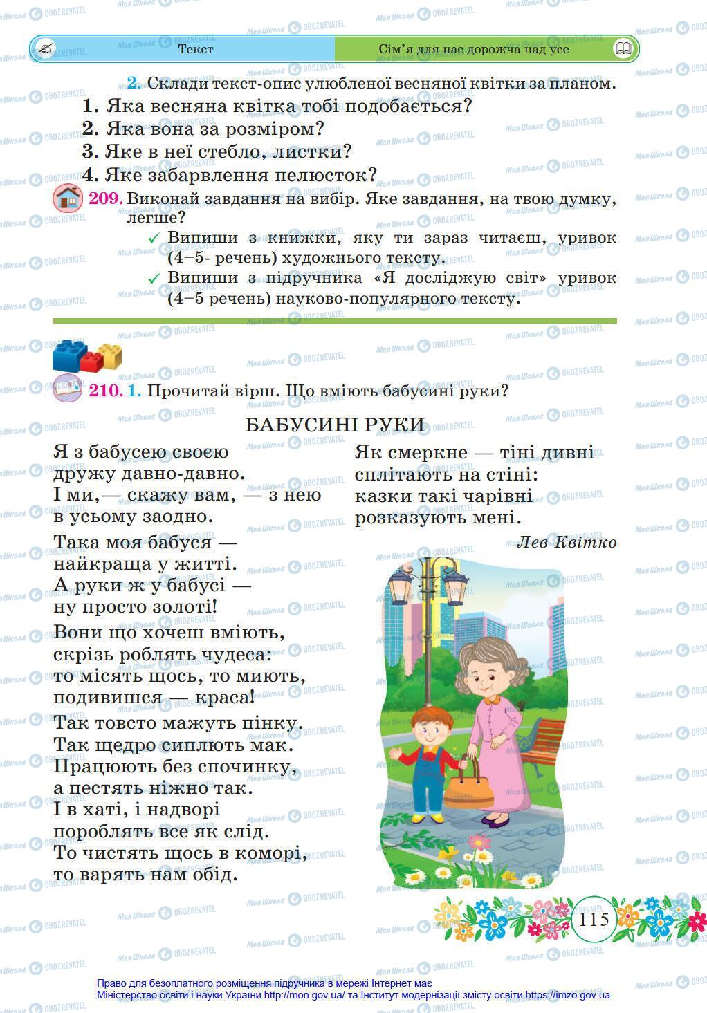 Підручники Українська мова 4 клас сторінка 115