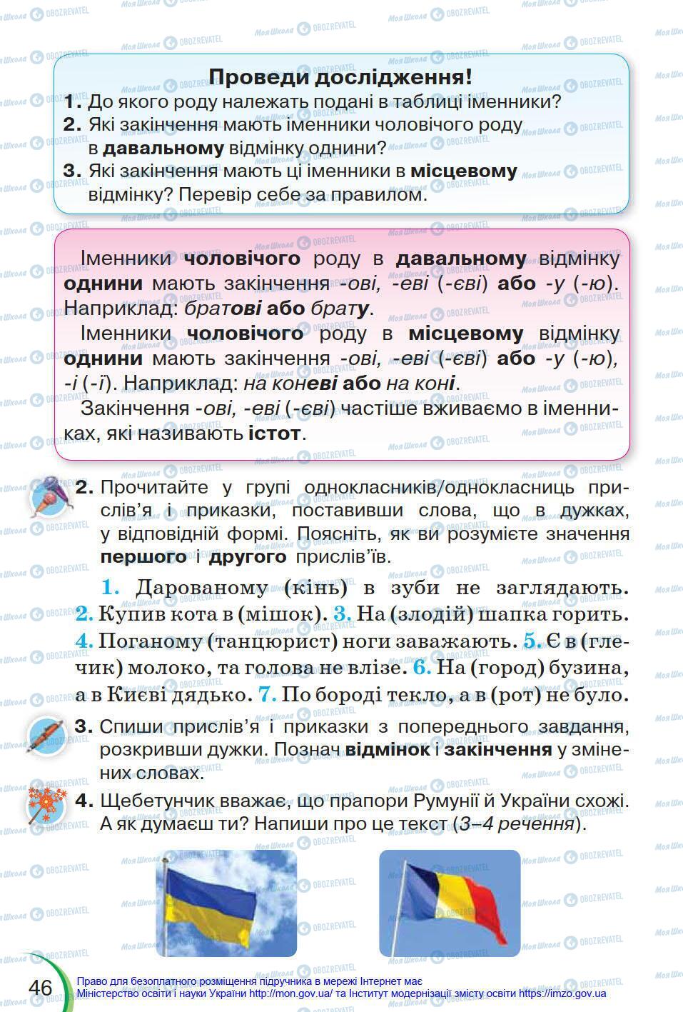 Підручники Українська мова 4 клас сторінка 46