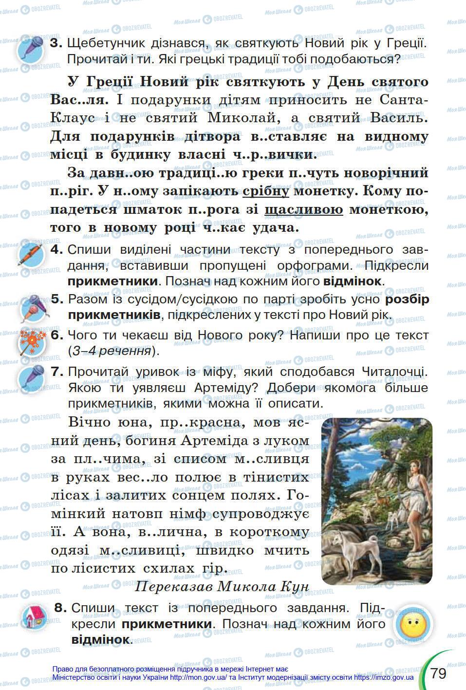 Підручники Українська мова 4 клас сторінка 79
