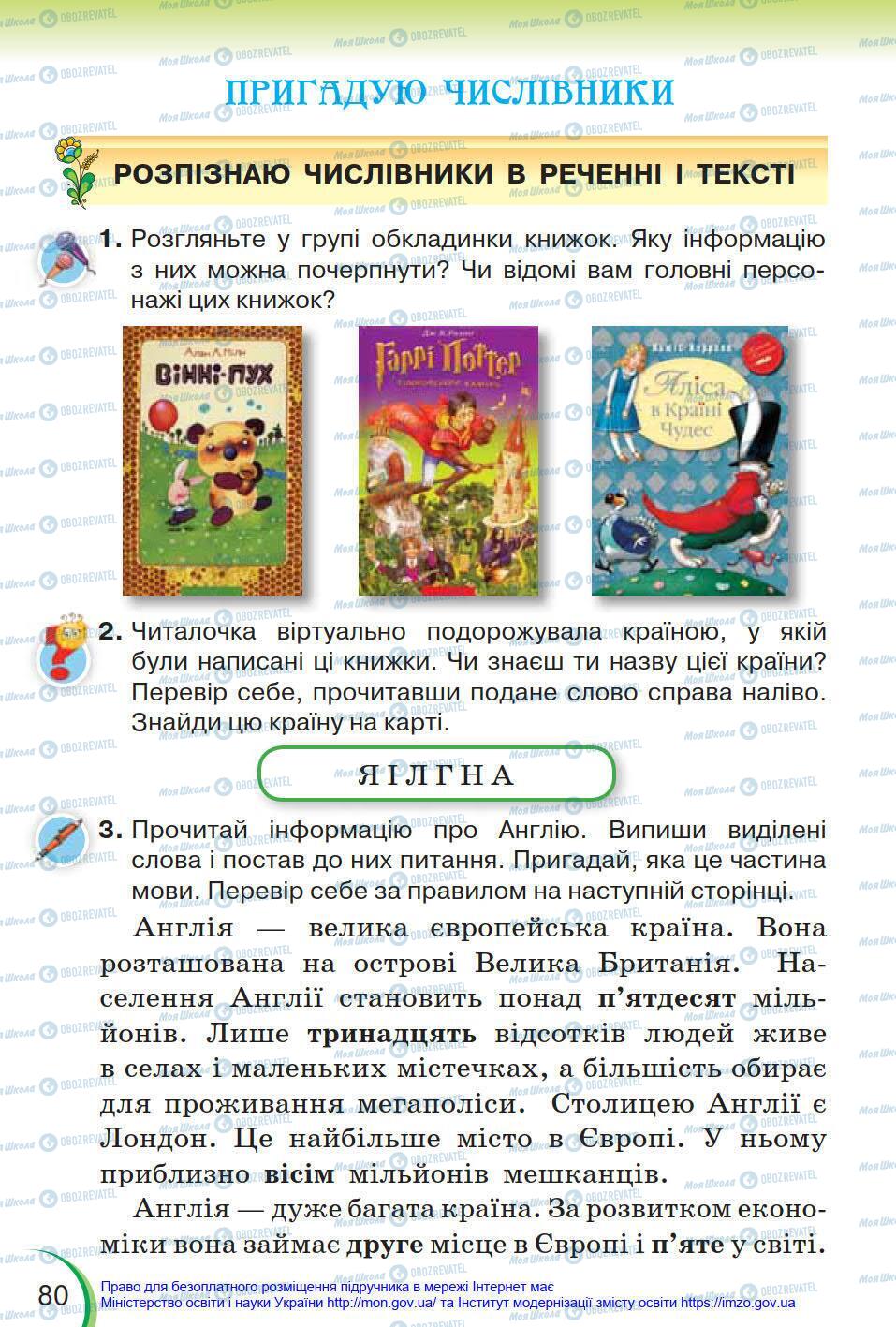 Підручники Українська мова 4 клас сторінка 80