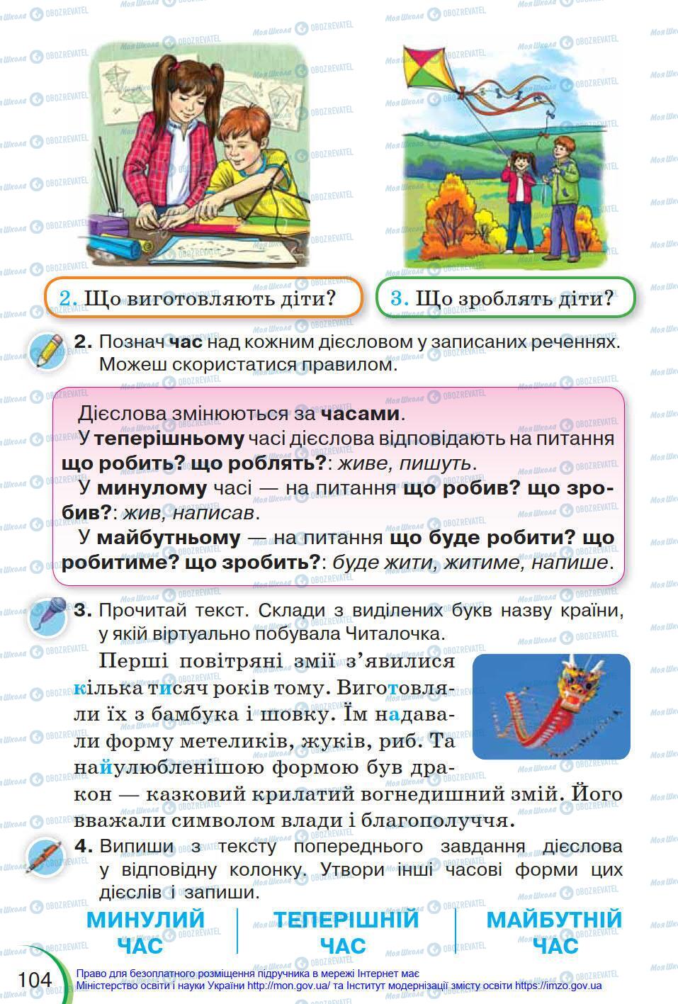 Учебники Укр мова 4 класс страница 104
