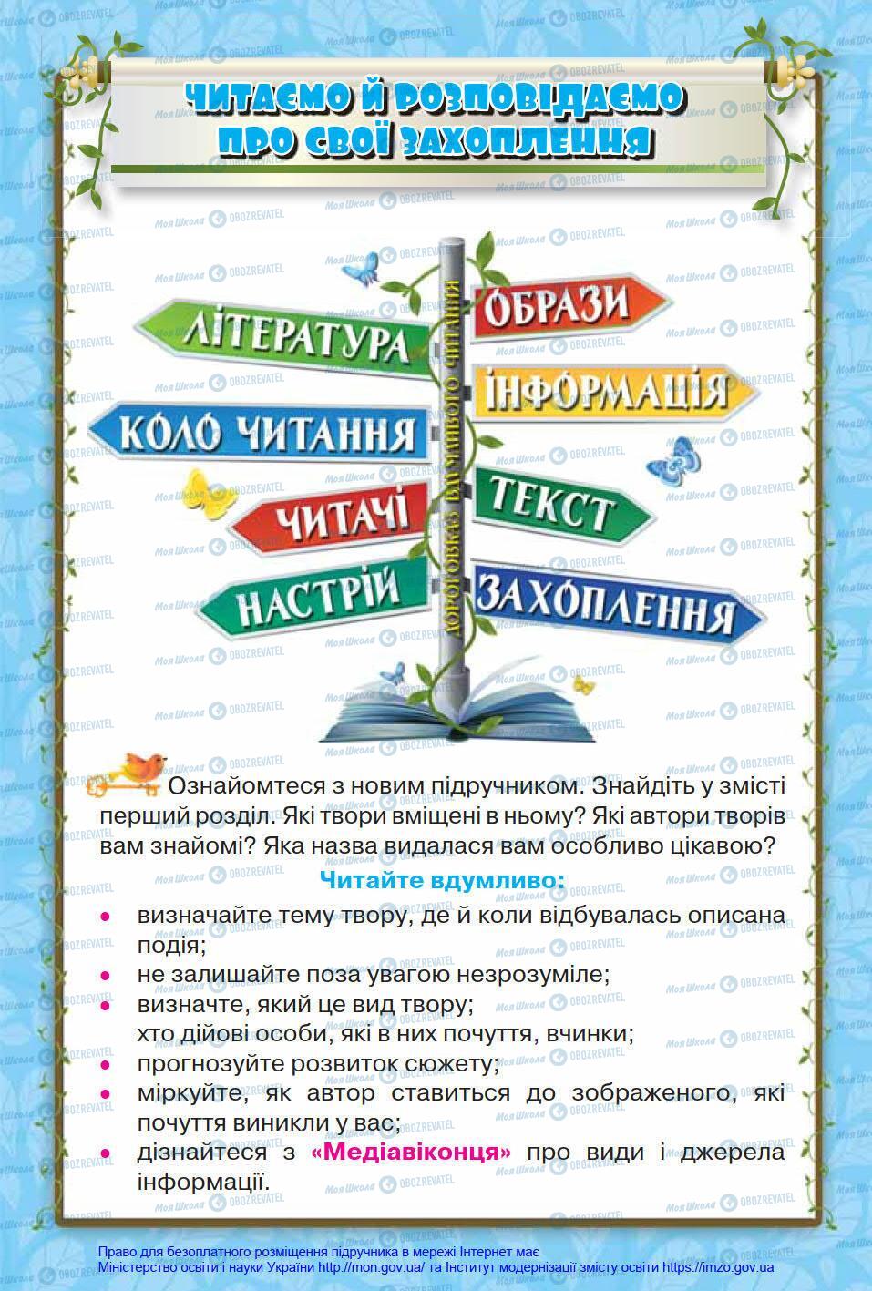 Учебники Укр мова 4 класс страница 4