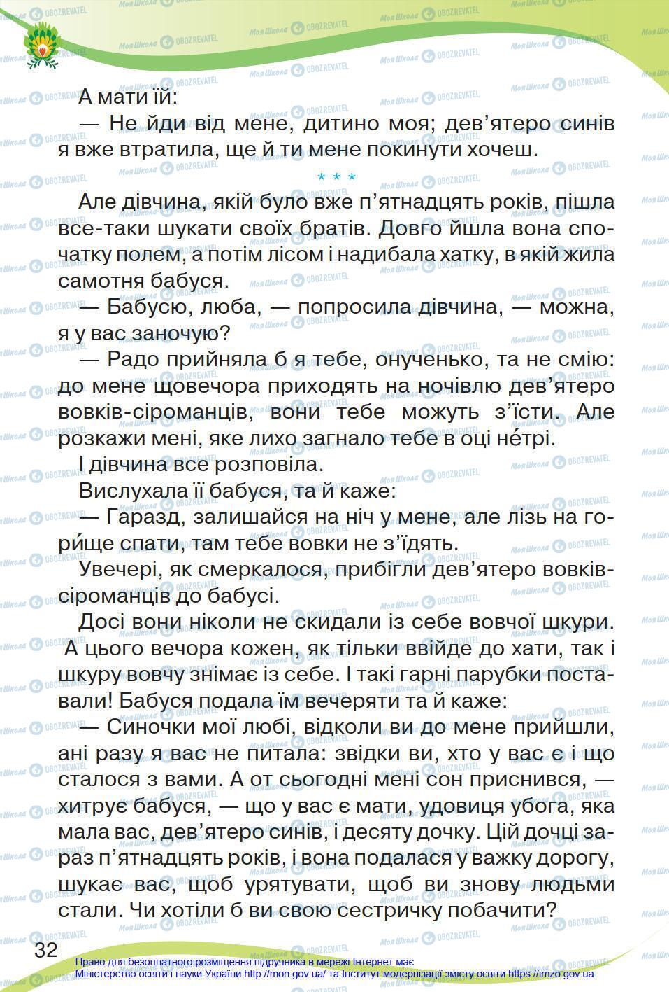 Підручники Українська мова 4 клас сторінка 32