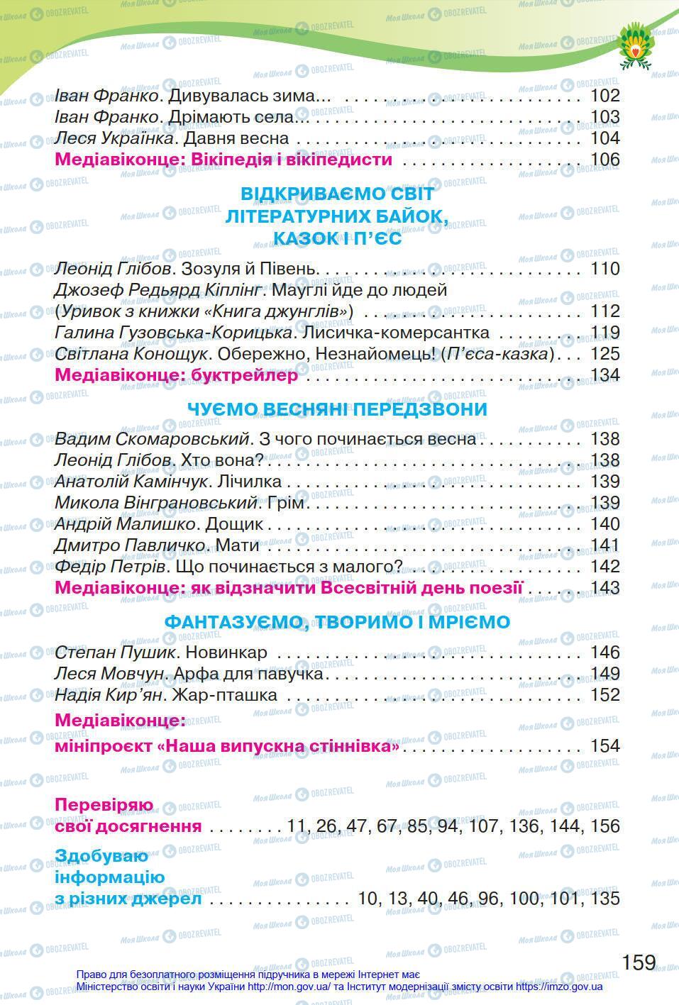 Підручники Українська мова 4 клас сторінка 159