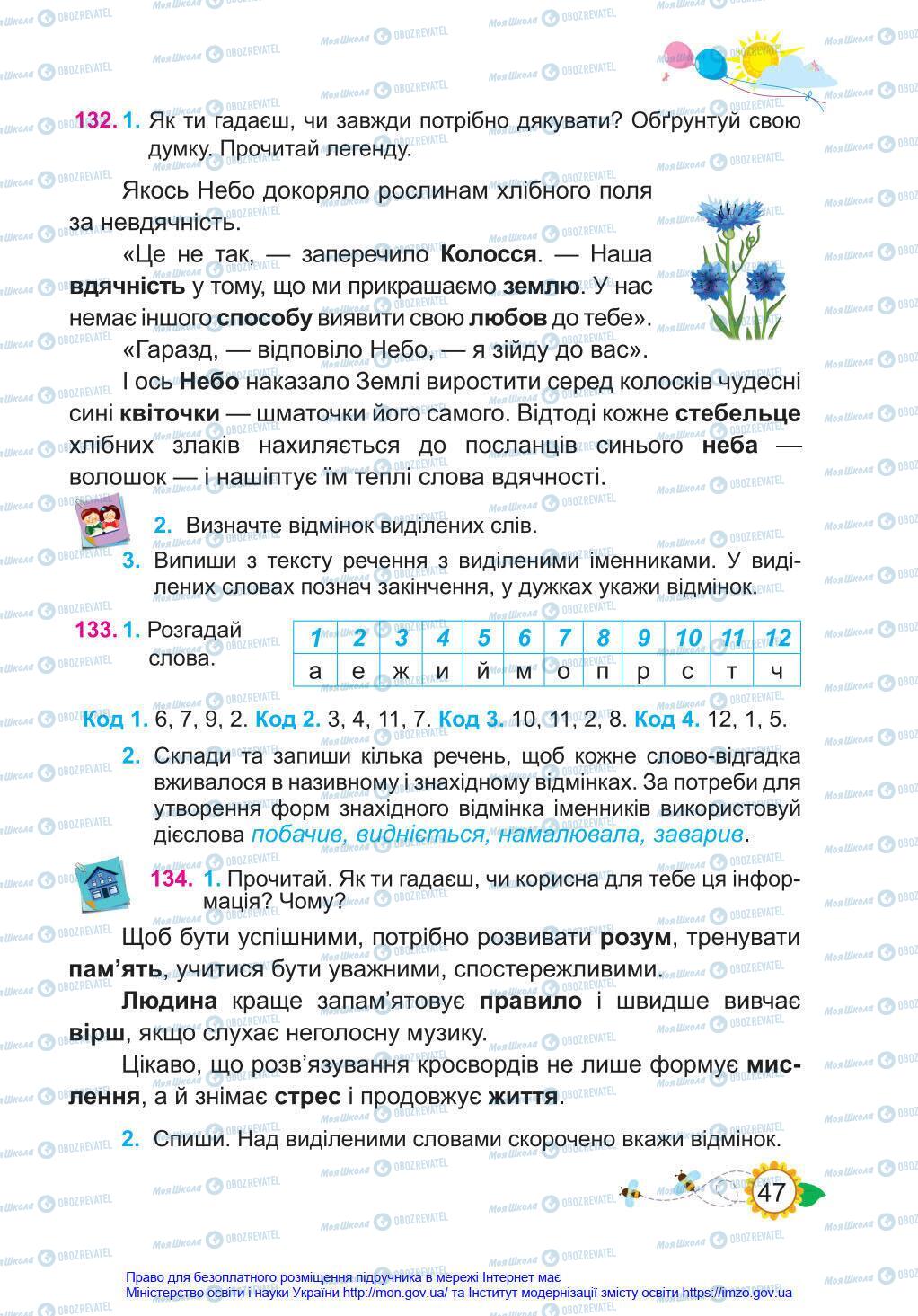 Підручники Українська мова 4 клас сторінка 47