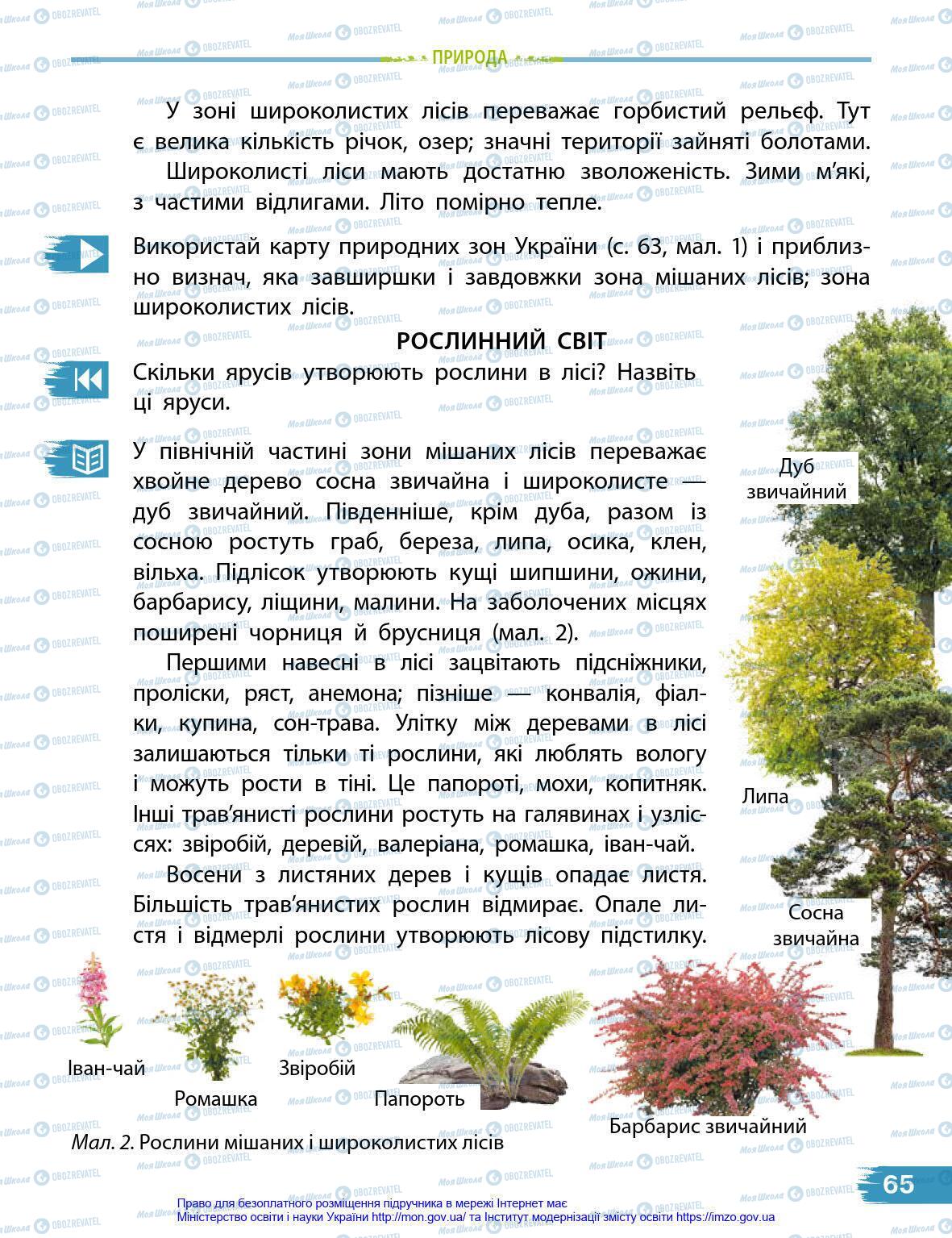 Підручники Я у світі 4 клас сторінка 65