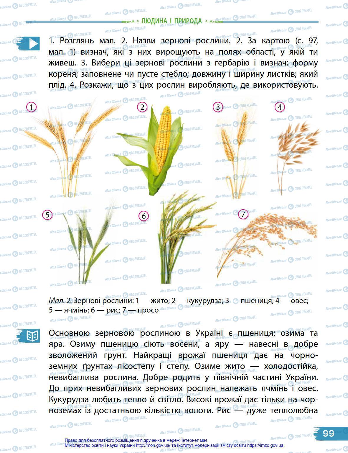 Підручники Я у світі 4 клас сторінка 99