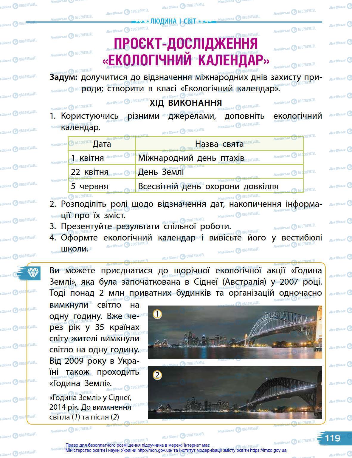 Підручники Я у світі 4 клас сторінка 119