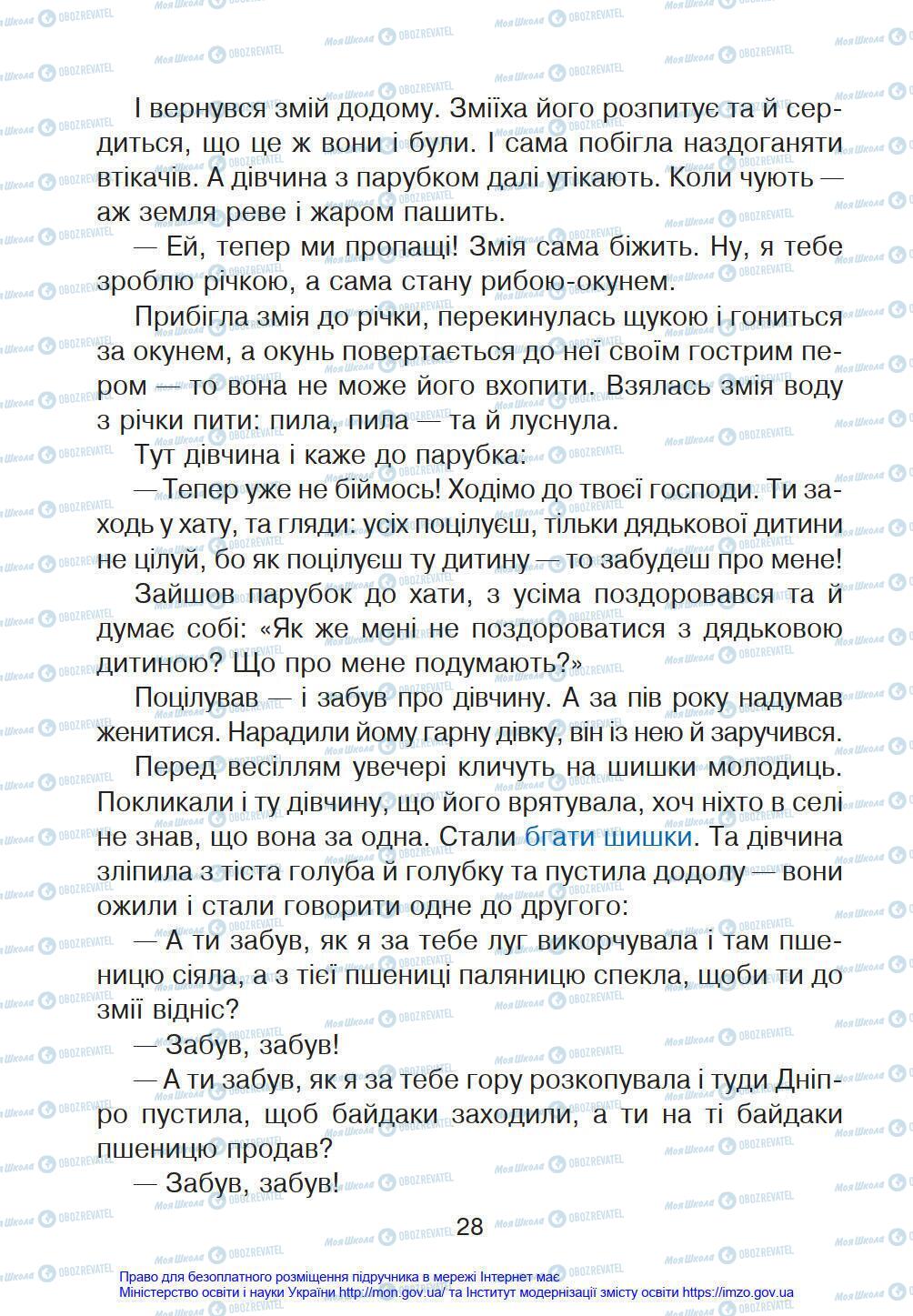 Підручники Українська мова 4 клас сторінка 28