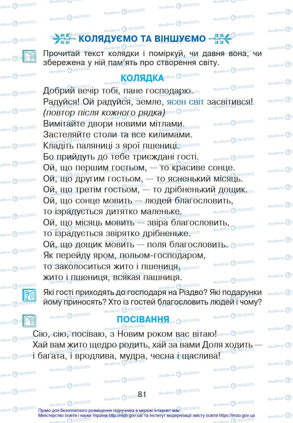 Підручники Українська мова 4 клас сторінка 81