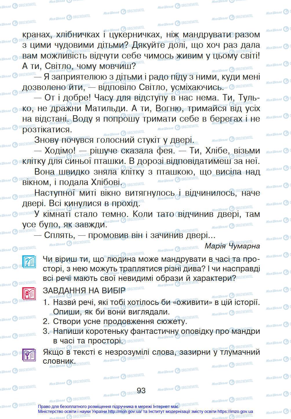 Підручники Українська мова 4 клас сторінка 93