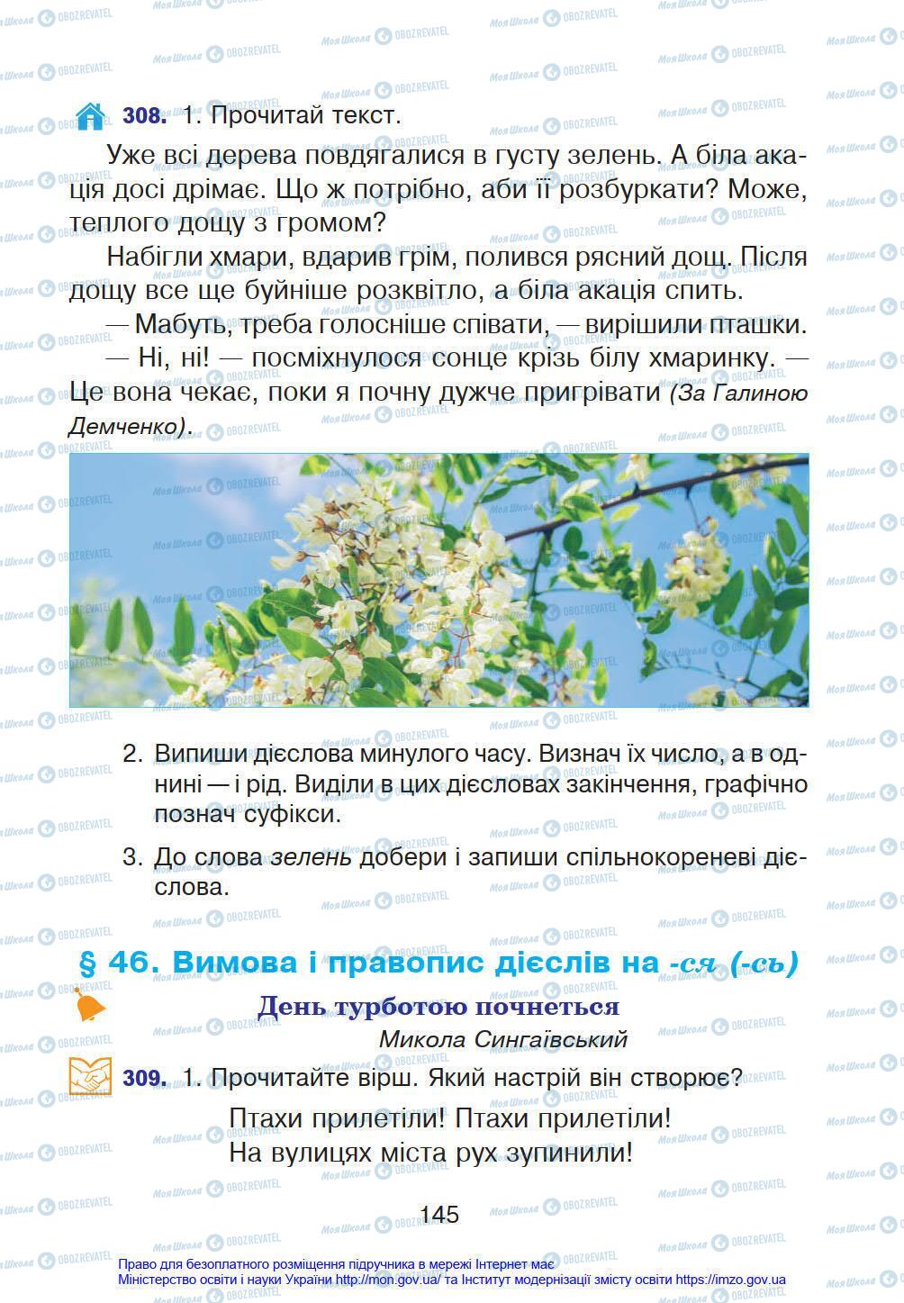 Підручники Українська мова 4 клас сторінка 145