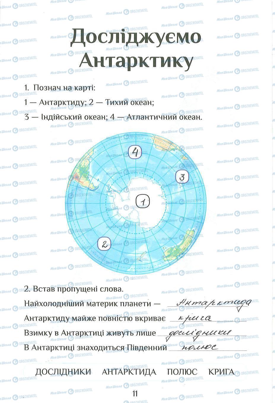 ГДЗ Я досліджую світ 2 клас сторінка 11