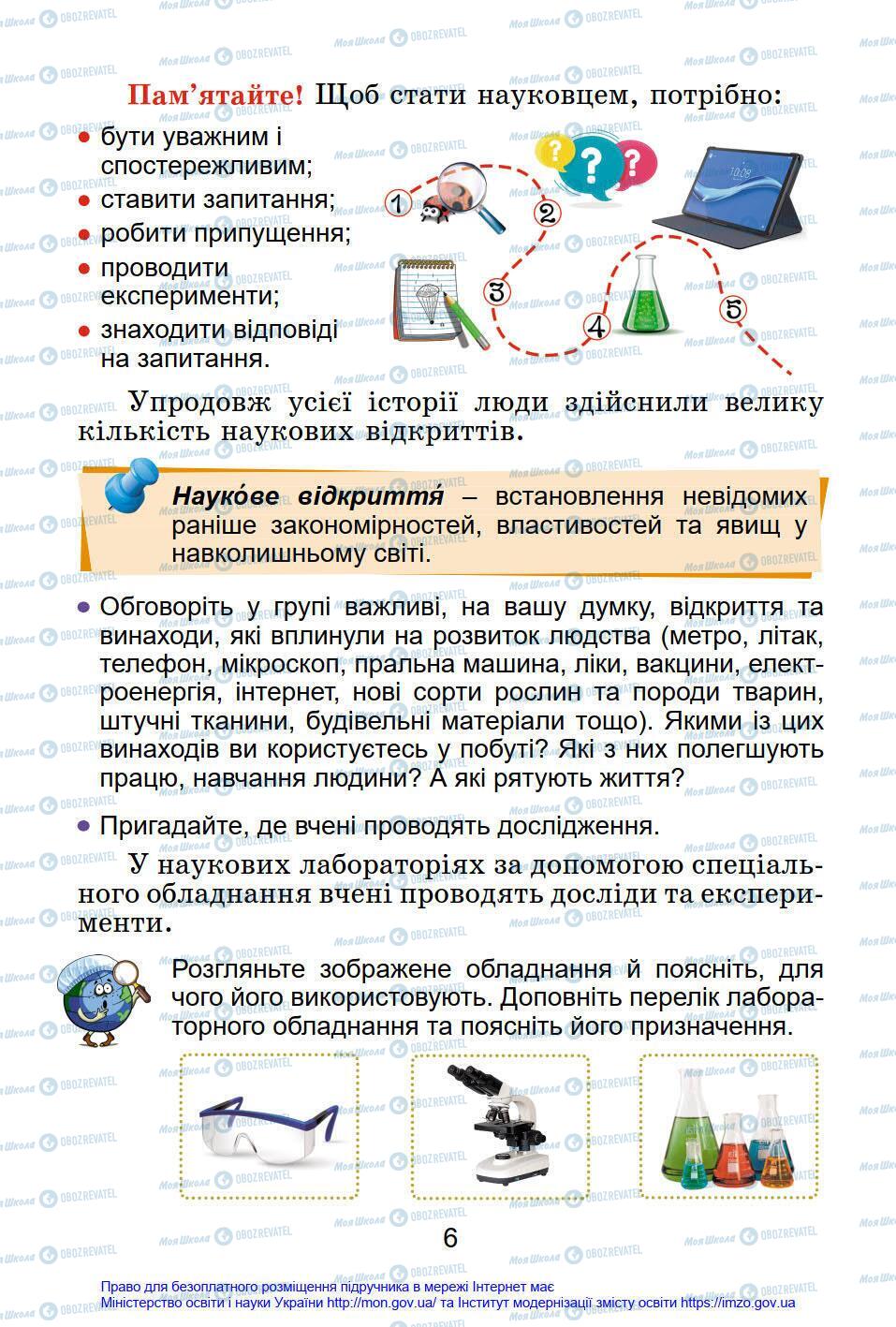 Підручники Я у світі 4 клас сторінка 6