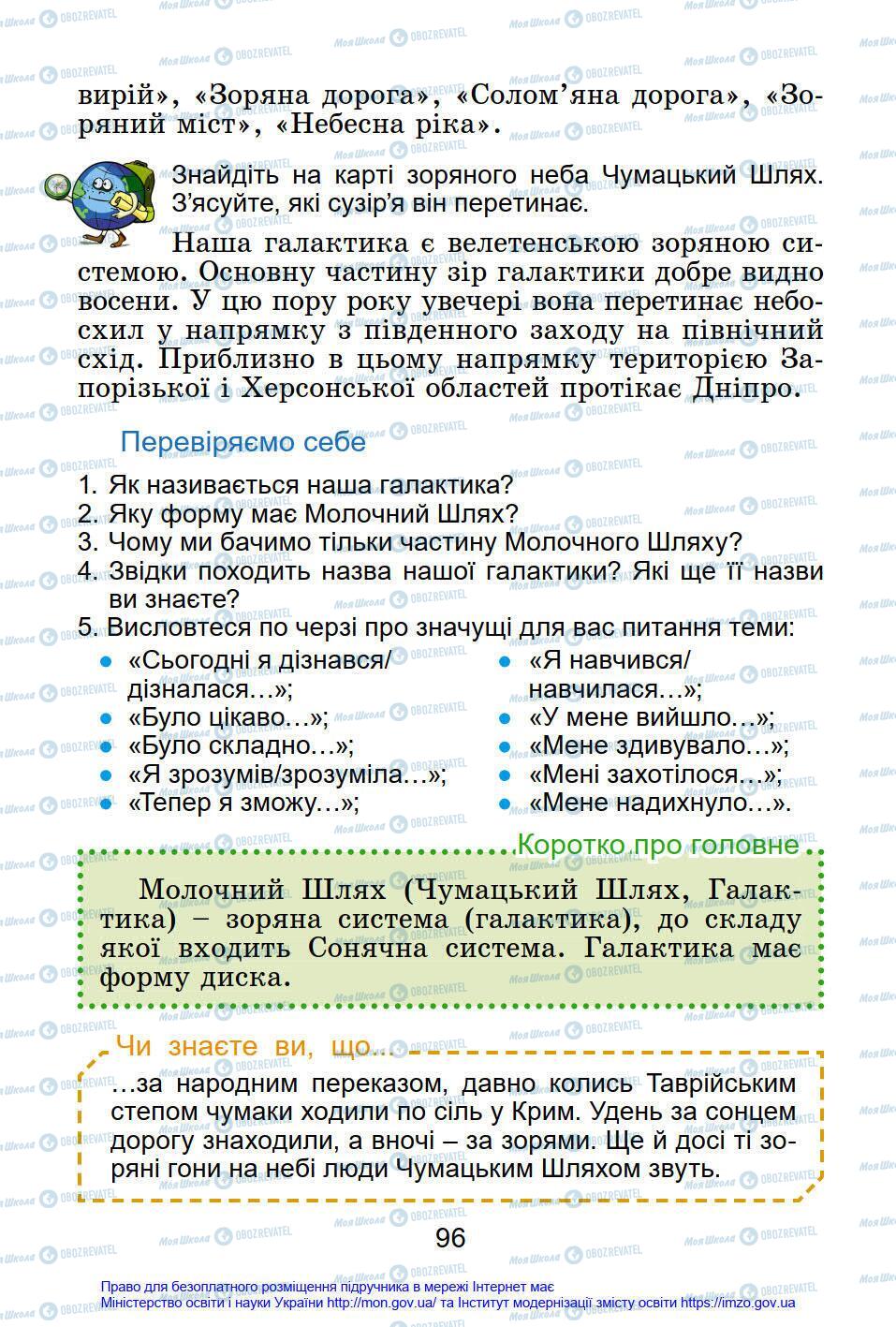 Підручники Я у світі 4 клас сторінка 96