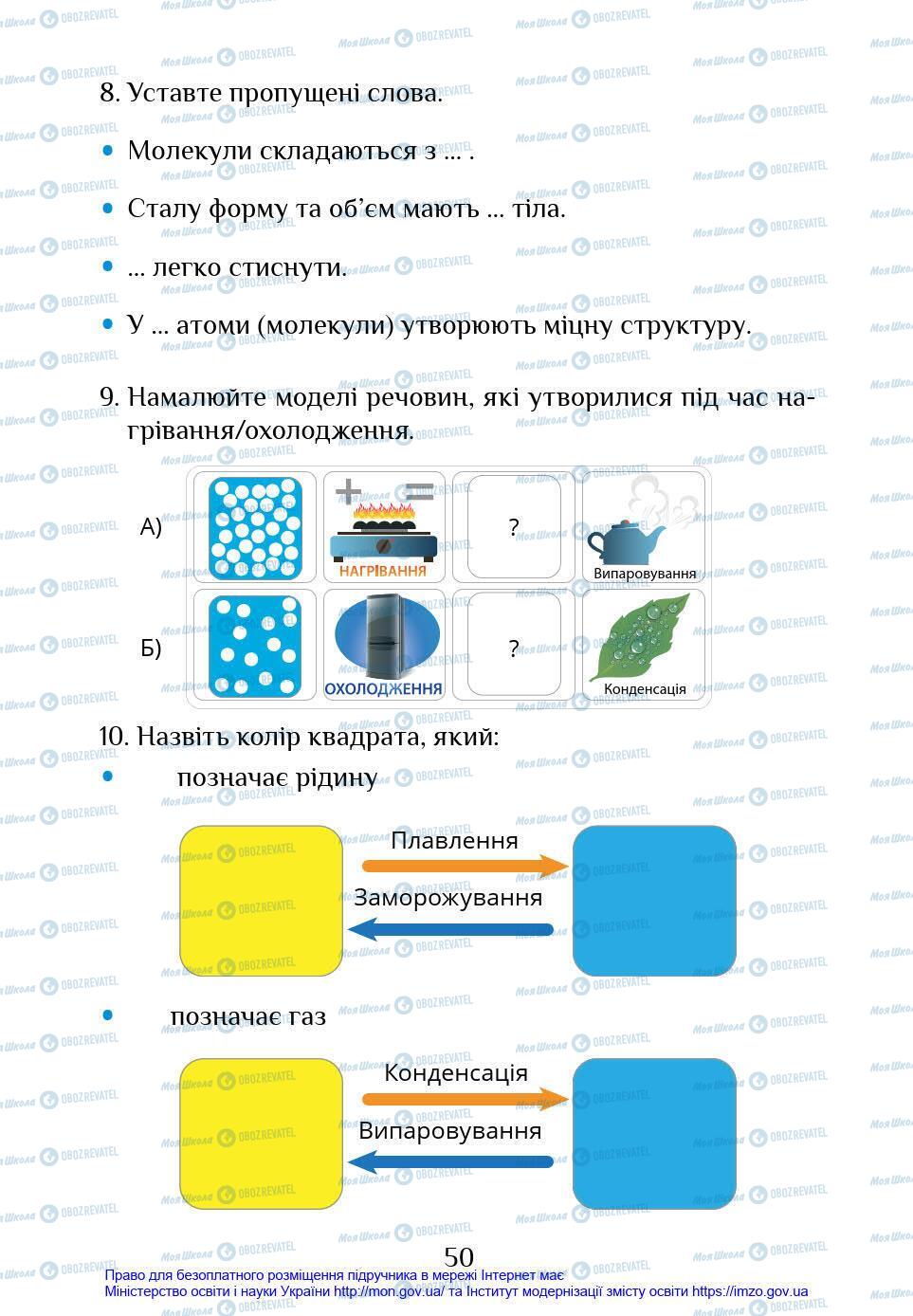 Підручники Я у світі 4 клас сторінка 50