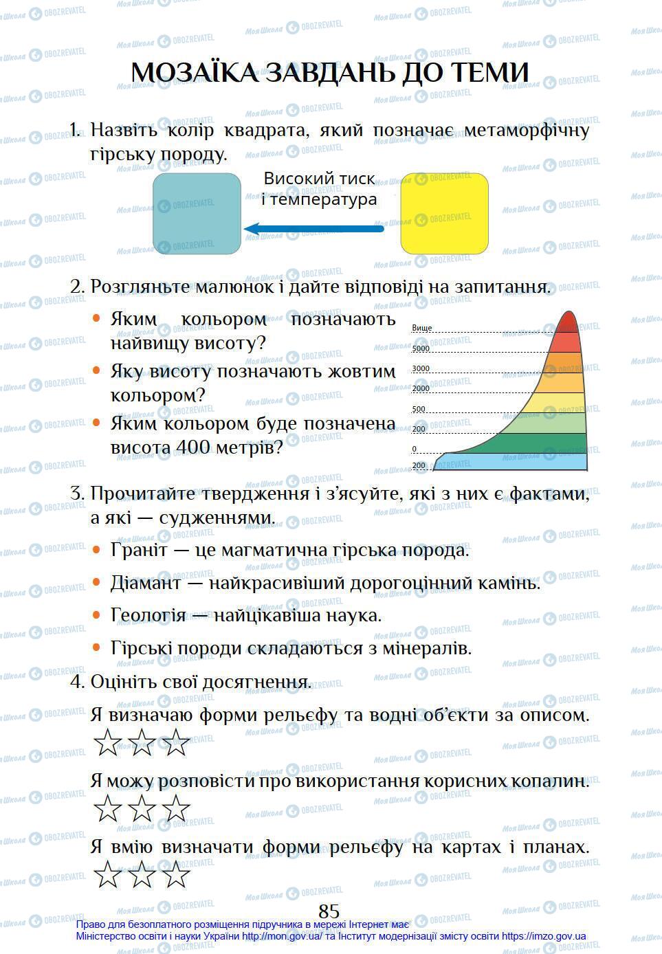 Підручники Я у світі 4 клас сторінка 85