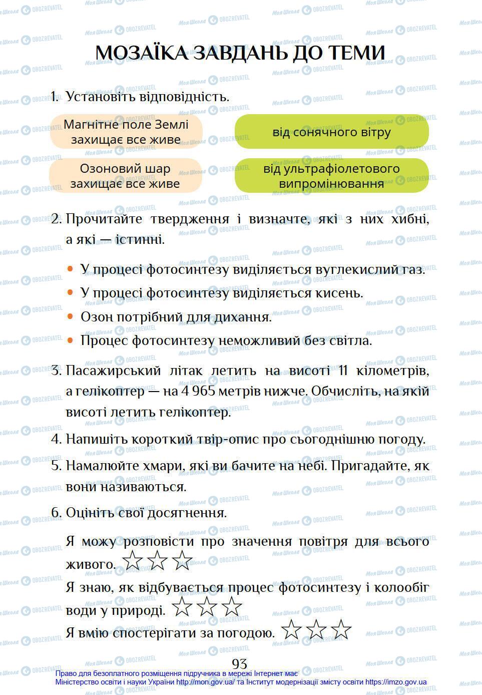 Підручники Я у світі 4 клас сторінка 93