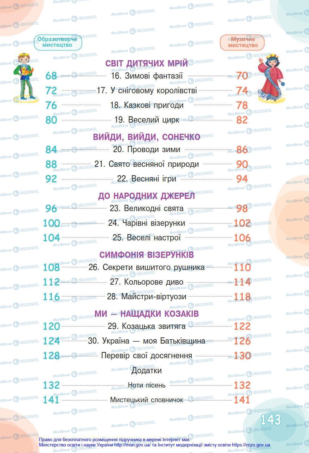 Підручники Мистецтво 4 клас сторінка 143