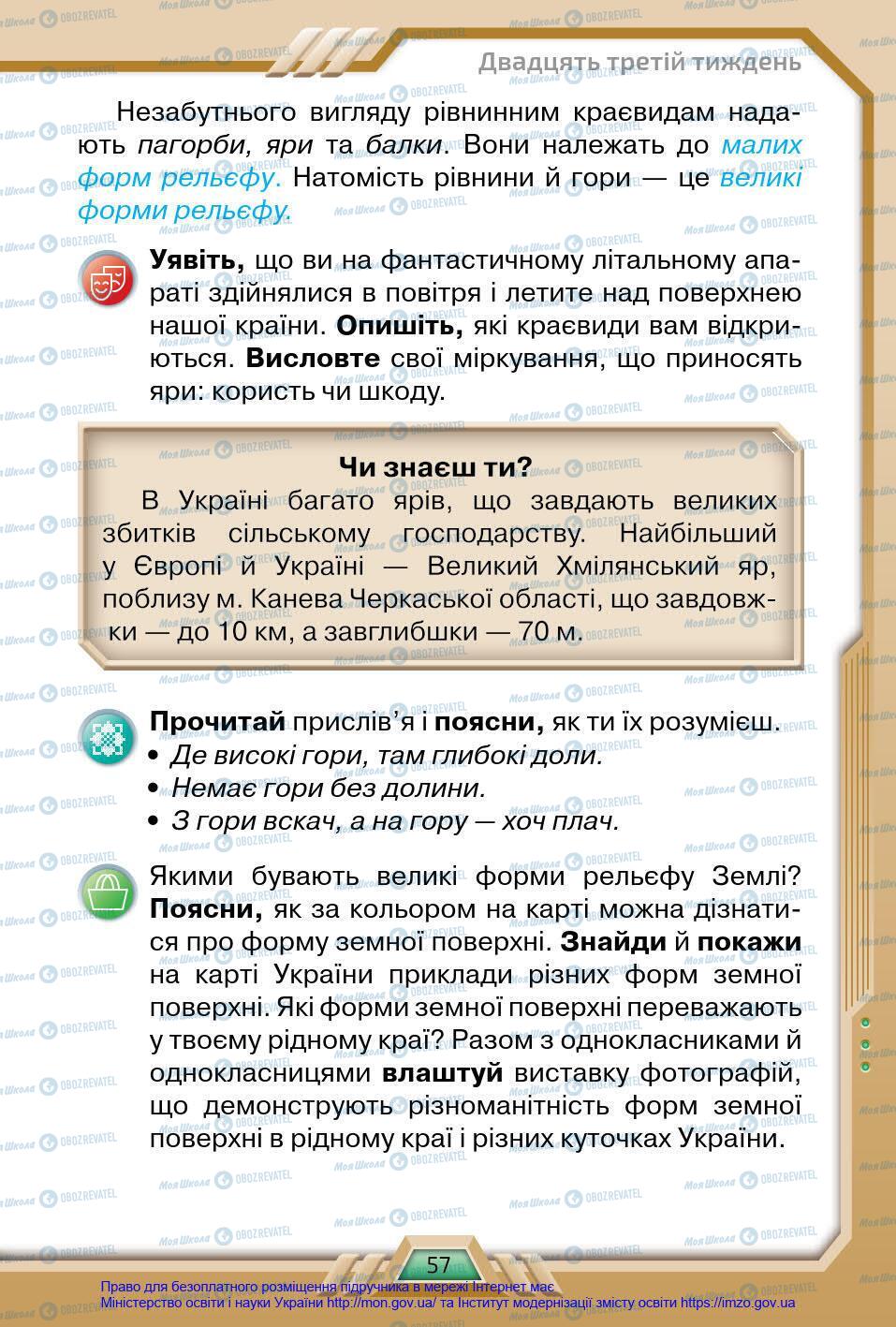 Підручники Я у світі 4 клас сторінка 57