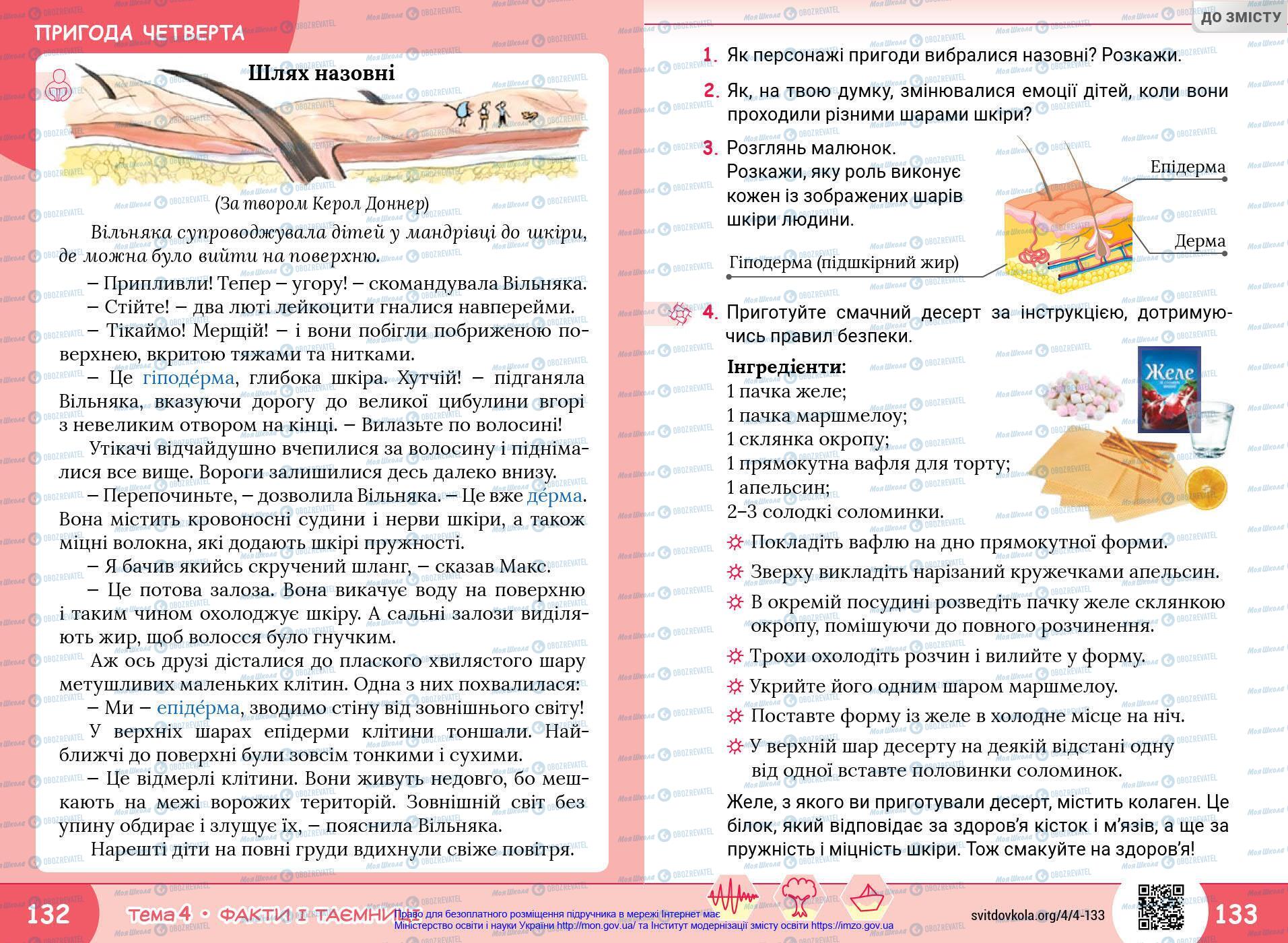 Підручники Я у світі 4 клас сторінка 132-133