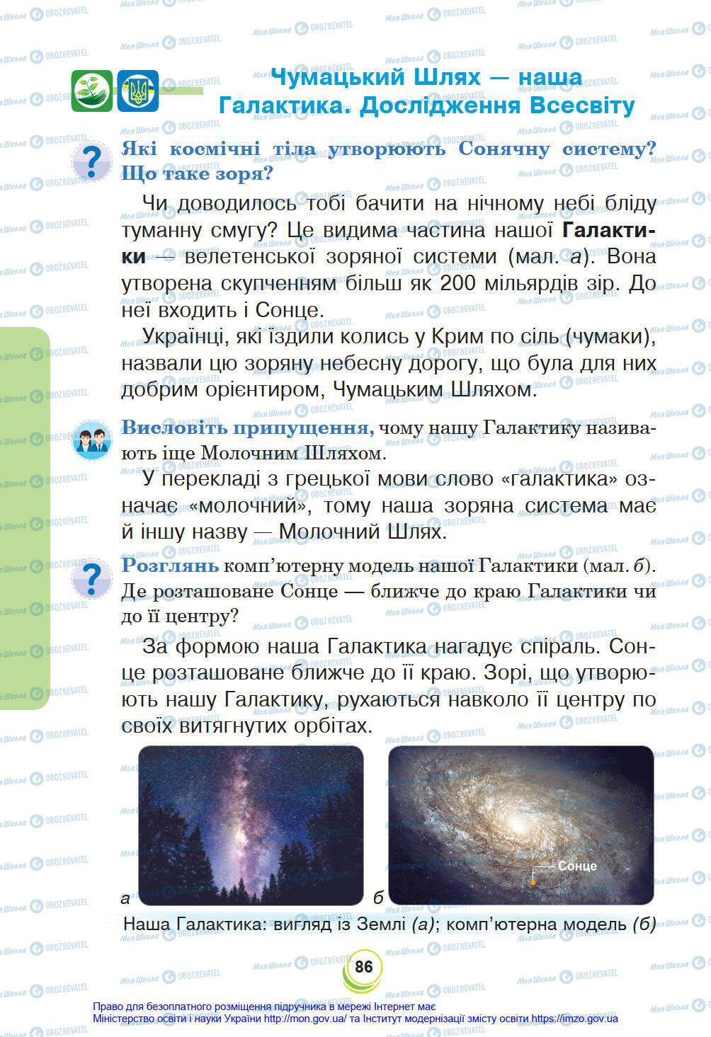 Підручники Я у світі 4 клас сторінка 86