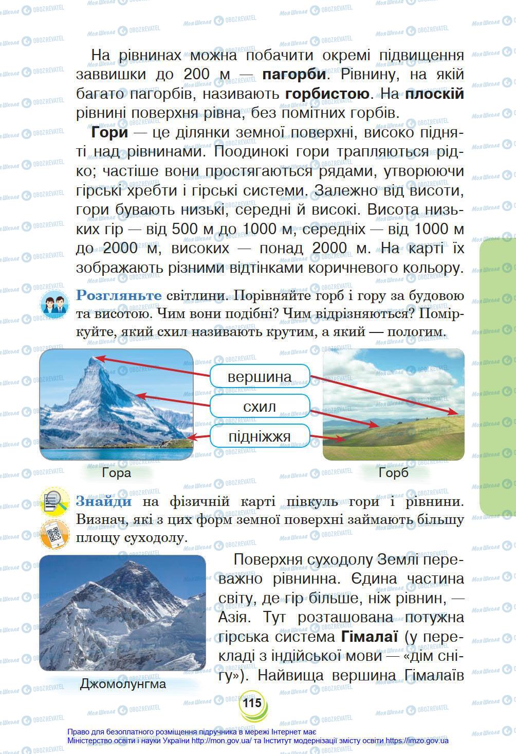 Підручники Я у світі 4 клас сторінка 115