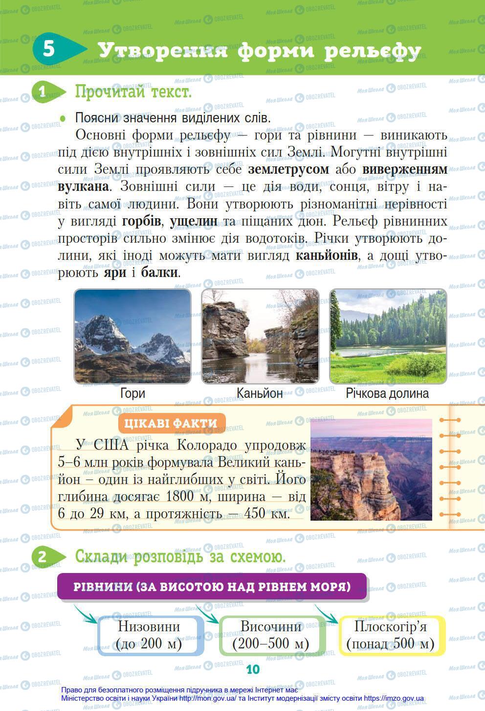 Підручники Я у світі 4 клас сторінка 10