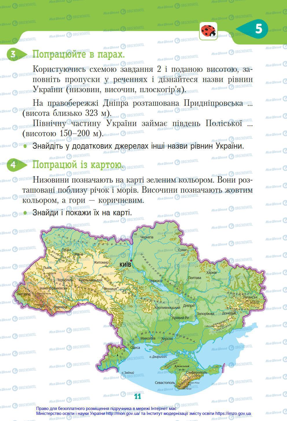 Підручники Я у світі 4 клас сторінка 11