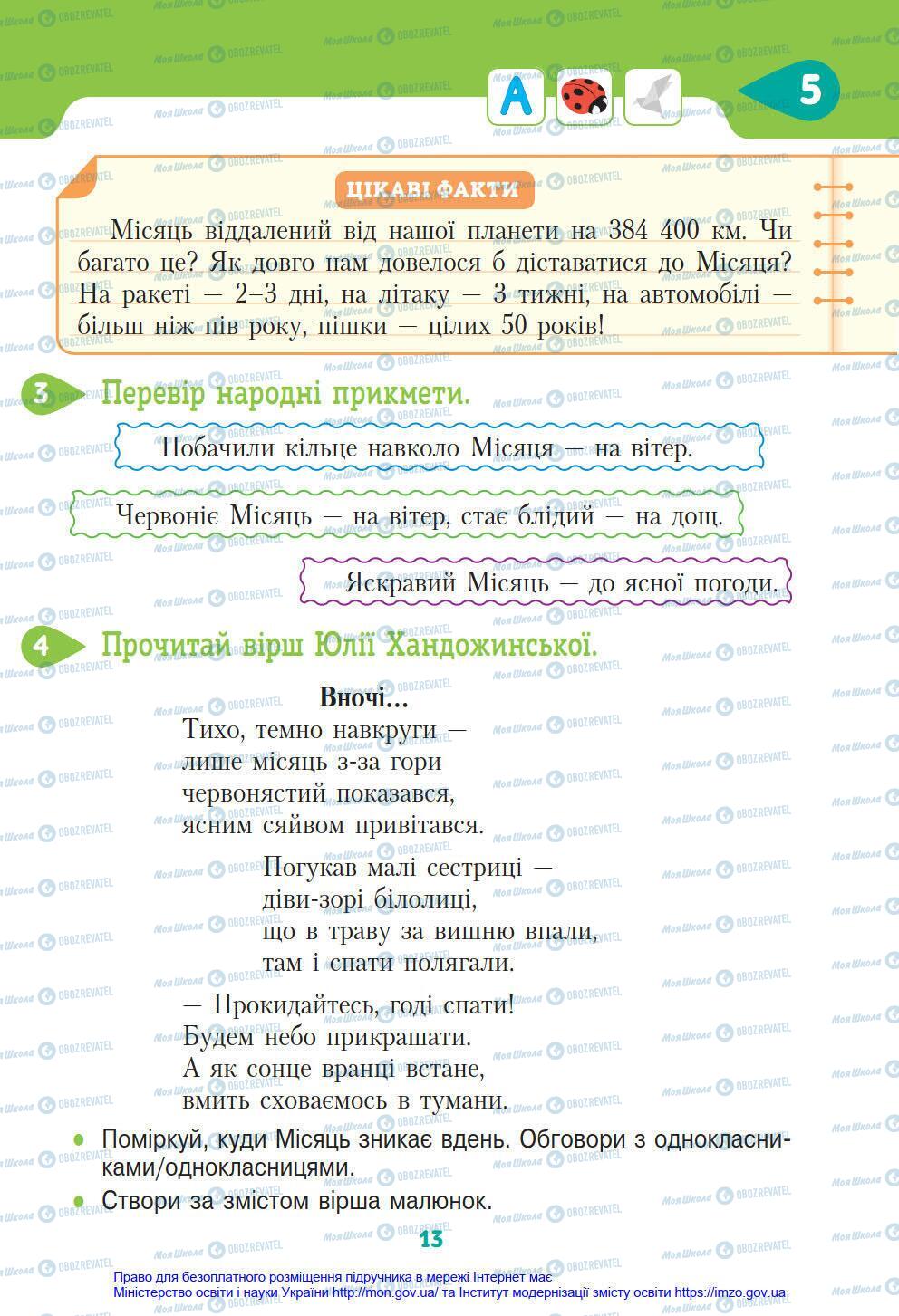 Підручники Я у світі 4 клас сторінка 13