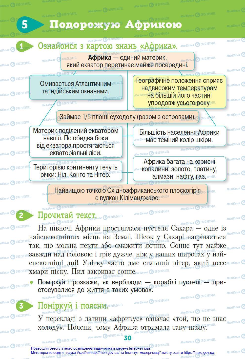 Підручники Я у світі 4 клас сторінка 30