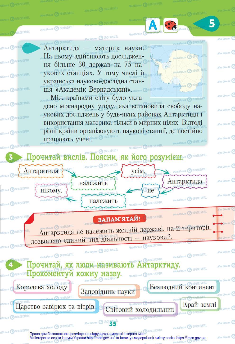 Підручники Я у світі 4 клас сторінка 35